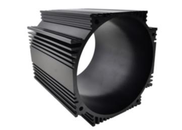 Quality Black Anodized Industrial Aluminum Profile / Cylinder Shell For Motor Housing wholesale