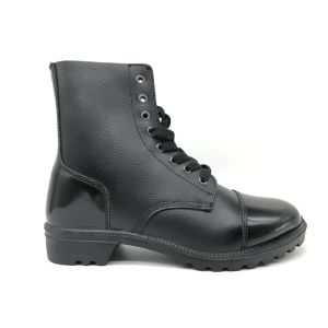 Pointed Toe Burnished Leather Boots , Womens Steel Toe Work Boots Size