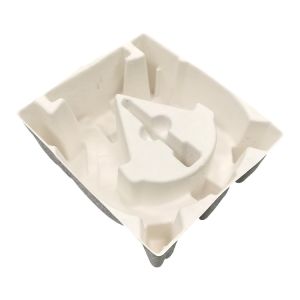 Biodegradable Compostable Recycled Paper Tray White Moulded Molded Pulp