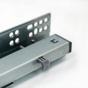 Full Extension Galvanized Steel Soft Close Furniture Drawer Slides 500mm