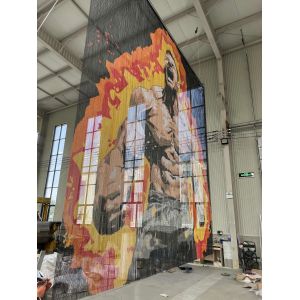 Creative Decorative Aluminum Chain Curtain for Furniture and Art Installation,