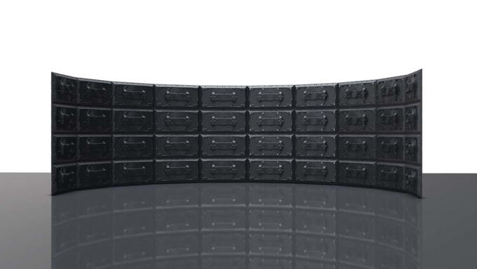 45° design Indoor Outdoor LED Screen Module 14bit P2.97/P3.91 250*500mm Module Size