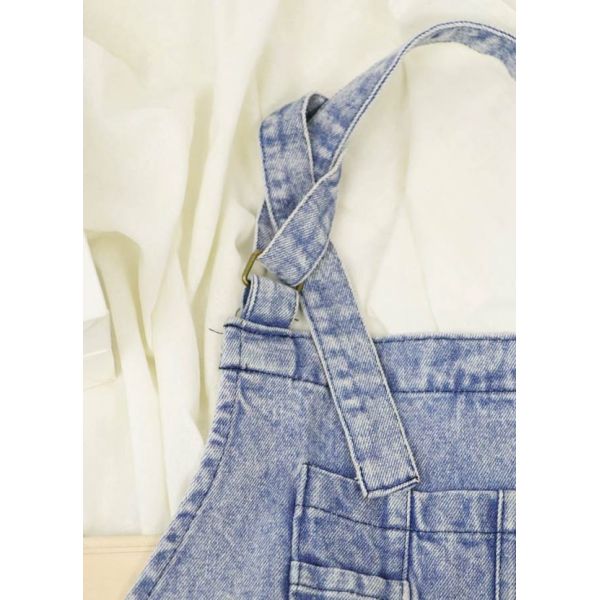 Washed Denim Kitchen Cooking Apron For Restaurant And Coffee Shop And Home