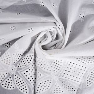 Cotton Embroidery Lace Fabric 5 Yards 3D Butterfly Flower Guipure Cord Lace