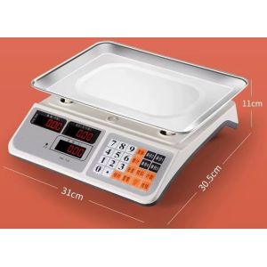 Bench Scale LCD Display White Color Heavy Duty Body 420g Stainless Iron Tray