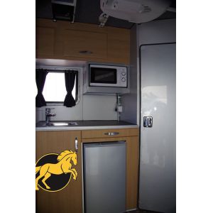 (Square Roof)2 Horse Angle Load Camping Horse Float