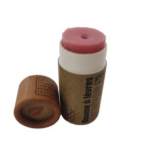 Eco-friendly custom-made empty 0.3 oz lip balm paper tube packaging
