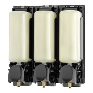 3 x 350ml Manual Triple Application Liquid Soap Dispenser