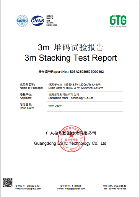 ShenZhen ManLi Technology Co., LTD. Certifications