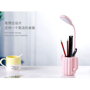 Cactus Pen Holder Table Lamp Portable LED 360 Degree Eye Protection Lamp