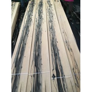 Royal White Ebony Natural Wood Veneer with Unique Creamy White Yellow Background