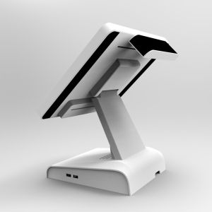 Desktop Lightweight Touchscreen POS Terminal Windows Android With Two Display