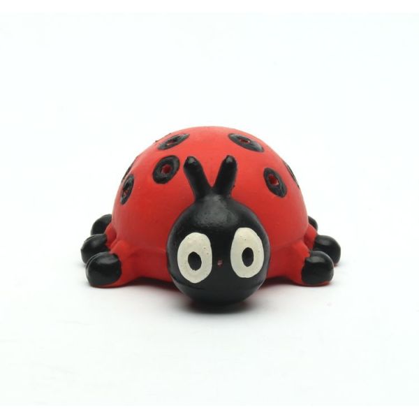 Quality Red Eco - Friendly Latex Pet Toys Cute Bug Pet Shape Customized Size wholesale