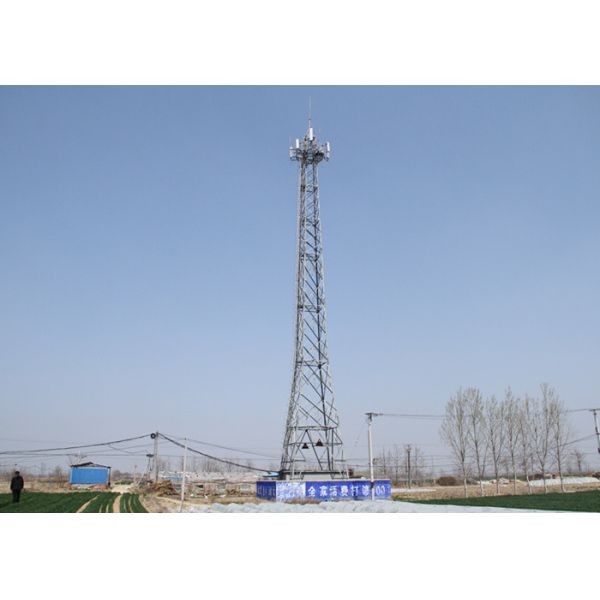 Quality ISO 1461 Standards Mobile Communication Antenna Tower,  GSM Telescopic Tower wholesale