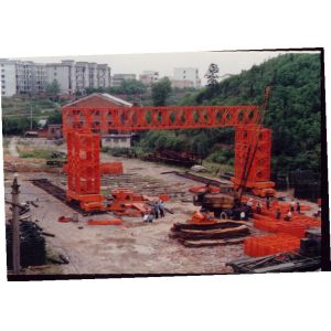 Cable Stayed Steel Girder Bailey Bridge With High Performance