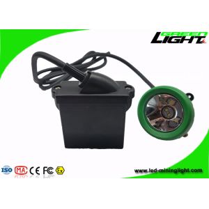 Cheap Silicon Button Mining Cap Lights 6.6Ah Li Ion Battery Low Power Warning Function for sale