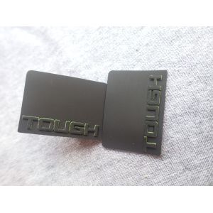 Eco Friendly Ink Screen Printing Label Double Color Custom Logo