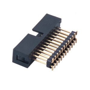 2.54 Pitch Box Header Connector add housing H=2.5 PA9T black matting with 5212