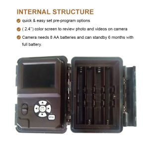 Dual Lens 4K Video 30FPS Infrared Hunting Camera High-end Trail Camera