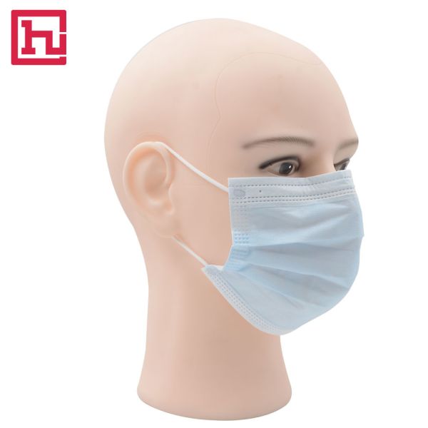 GB19083 Earloop Blue Disposable Surgical Mask PP Non Woven