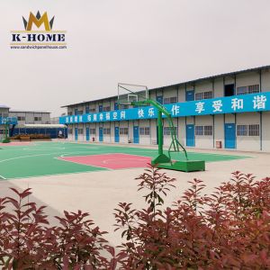 Durable Worker′S Dormitory Sandwich Panel Prefab House Railway Construction Use