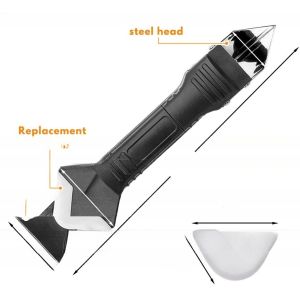 Cheap Stainless Steel Head Silicone Sealant Tool 3 In 1 Sealant Scraper Multifunction for sale