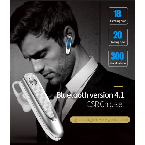 Top Original Wireless CSR driver BT Earphone Call Remind Wear Clip Wireless Headset for business