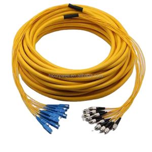 LC SC FC ST 2.0mm Singlemode Optical Fiber Single Mode Patch Cord 24 C Branch