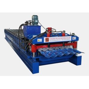 Galvanized Glazed Roofing Tile Roofing Sheet Forming Machine Chain Transmission