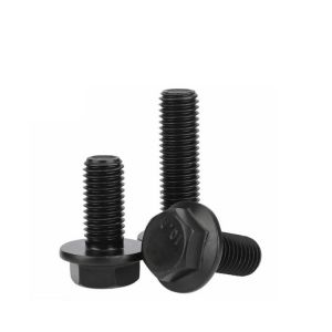 Black Finish High Strength Hex Flange Bolts 9.8 10.9 Fine Thread Grade 8 DIN