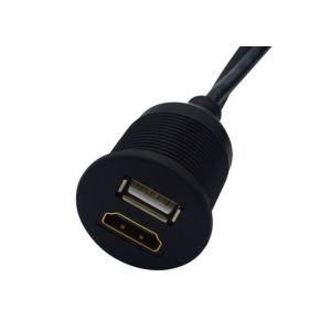 Precision USB Extension Cable / USB Aux Cord Mini HDMI Car Dash Mount Cable