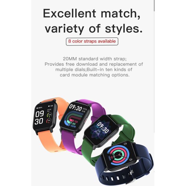 BLE 5.0 Outdoor Sports Smartwatch IPS Screen Waterproof FPC Antenna