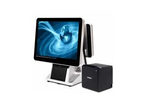 Cheap Intel Touch Screen Till , POS All In One Touchscreen Computer RJ-45 Internet Interface for sale