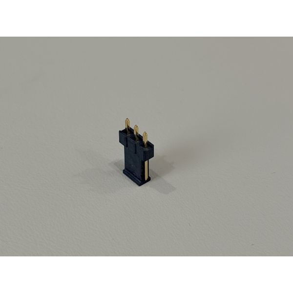 2.54mm Pitch 1×3 Single-Row Pin Header Connector, Gold-Plated PCB Electronic Connector for Signal & Power Transmission