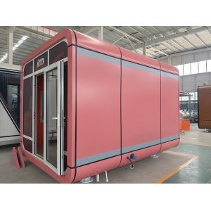 Customized Prefab Capsule Apple Cabin House Minimalist