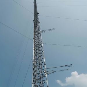 100 Meter Q345 Q235 Q420 Steel Structure Guyed Pole Tower Antenna Angle Lattice
