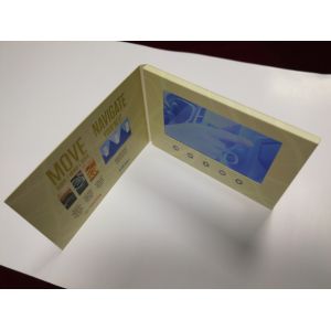 Cheap 7 Inch LCD Personalized Video Birthday Cards For Automotive Event Launch for sale