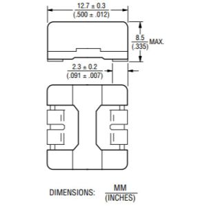 1208 PCB Mount SMD Power Inductor , Ferrite 1.2 Uh Inductor 15 % Tolerance