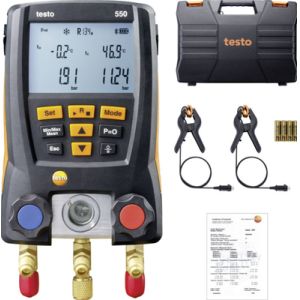 Testo 550 Digital Refrigerant Manifold Kit with Bluetooth