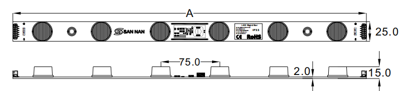 Constant Current 18W 450lm SMD3535 LED Side Light Strip