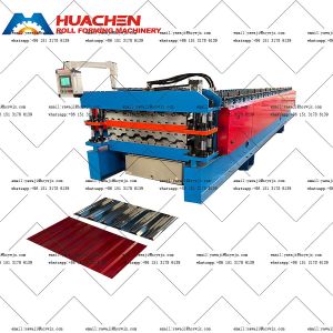 Cheap 1250mm Material Width Double Deck Roll Forming Machine With 15m/min Speed Made for sale