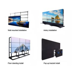 55 Inch 1.8mm Video Wall 4K UHD 3840*2160 700CD/M2 Lcd Video Wall