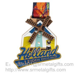 Cheap Enamel Sports Prize Medals With Colour Filled, Soft Enameled Metal prizing Medals for sale