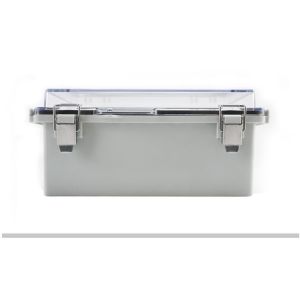 China 210x160x100mm / 8.26x6.30x3.93 IP65 ABS Plastic Enclosure with Hinged Cover in Transparent on sale