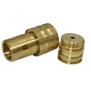 ISO 9001 Brass Precision Turned Components Micro Machining Tolerance 0.001mm