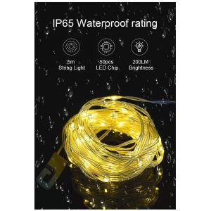 RGB camping light string, intelligent control, portable emergency light,