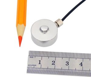 China Miniature Button Type Compression Force Sensor 10kN 20kN Compression Force Measurement on sale