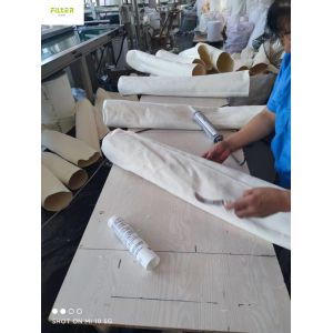 Industrial Nomex Aramid Filter Socks With High Temperature Silicone Glue