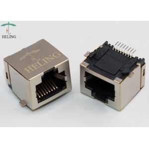 Shielded 1 Port SMT RJ45 Modular Connector R / A Jack MJ5688-B111-HR1-C