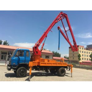 Three Foldable Sections 17m Concrete Tower Boom , 20Mpa Concrete Placement Boom